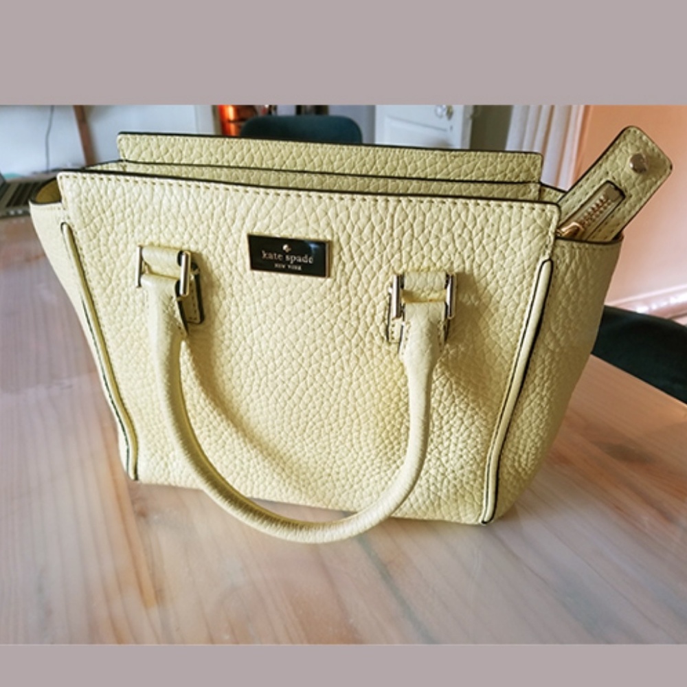 Kate Spade buttercup yellow handbag